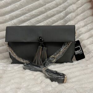 MKF Collection Pewter CROSSBODY with Tassels